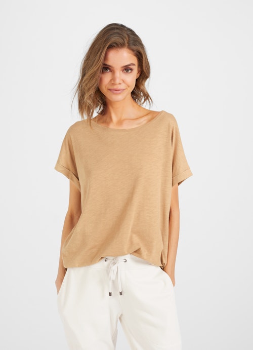 Coupe Loose Fit T-shirts Boxy - T-Shirt camel