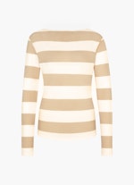 Slim Fit Knitwear Cashmix - Sweater camel-eggshell