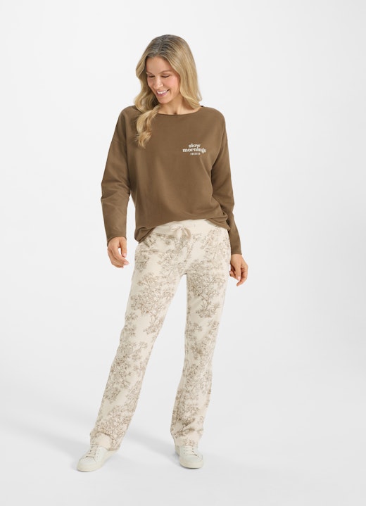 Wide Leg Fit Hosen Wide Leg - Sweatpants milky coffee