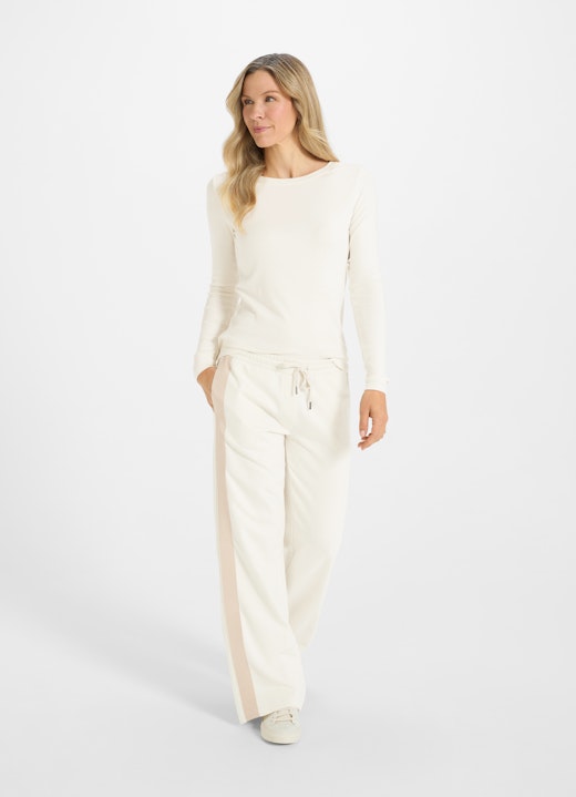 Wide Leg Fit Hosen Wide Leg - Sweatpants eggshell