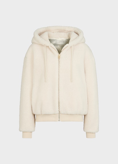 Oversized Fit Jacken Teddy - Jacke eggshell