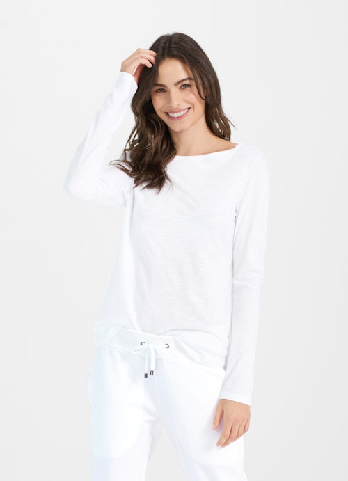 Slim Fit Long sleeve tops Longsleeve white