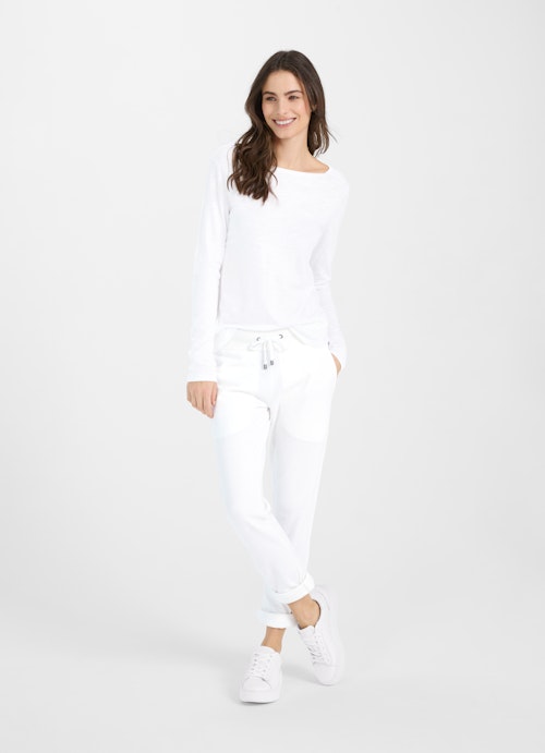 Slim Fit Long sleeve tops Longsleeve white