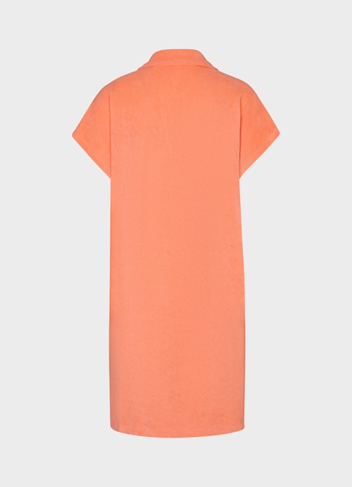 Short Length Dresses Terry Cloth - Dress papaya