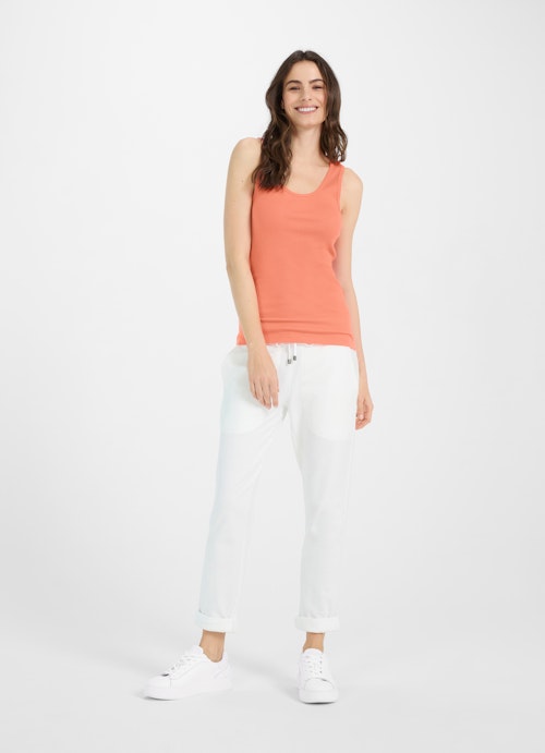 Coupe Regular Fit Hauts Top papaya