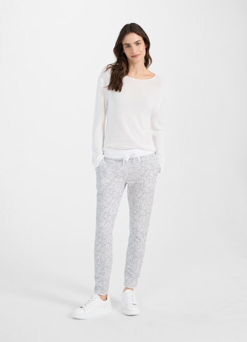 Coupe Regular Fit Pull-over Viskose Blend - Sweater white