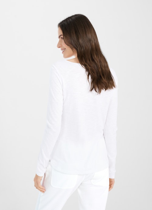 Slim Fit Long sleeve tops Longsleeve white