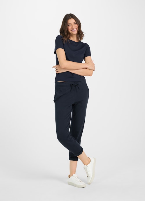 Coupe Slim Fit T-shirts Jersey Modal - T-Shirt navy