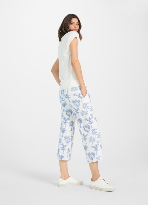 Loose Fit Pants Culotte - Sweatpants white