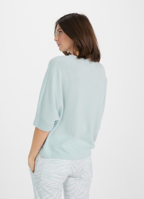 Coupe oversize Maille Mélange de cachemire - Pull dusty aqua