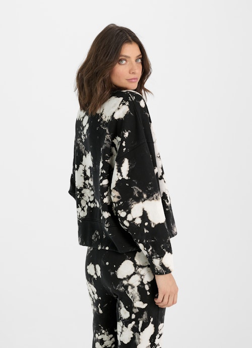 Loose Fit Sweatshirts Batik Sweater black-almond milk