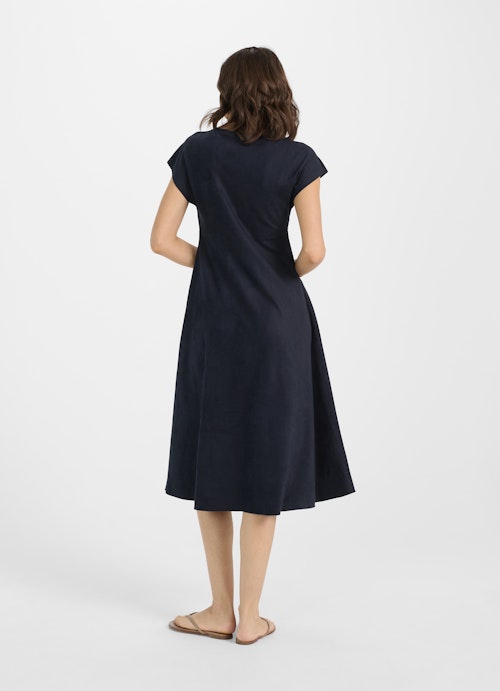 Medium Length Kleider Tech Velours - Kleid navy