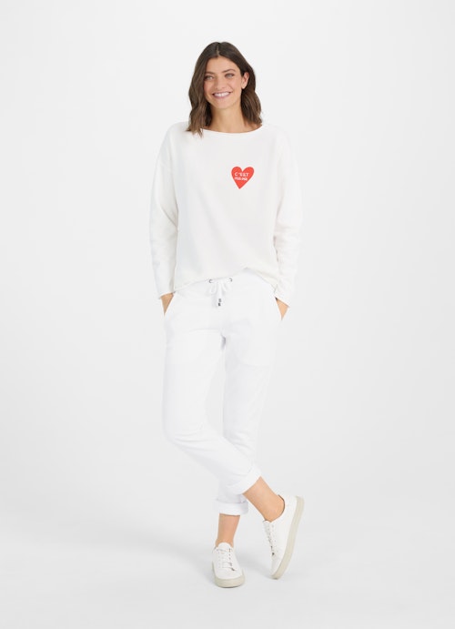Loose Fit Pants Loose Fit - Sweatshirt white