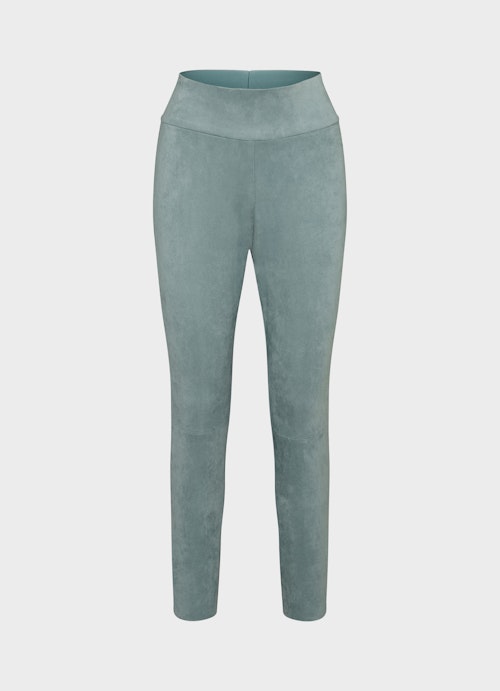 Leggings Hosen Tech Velours - Leggings stormy green