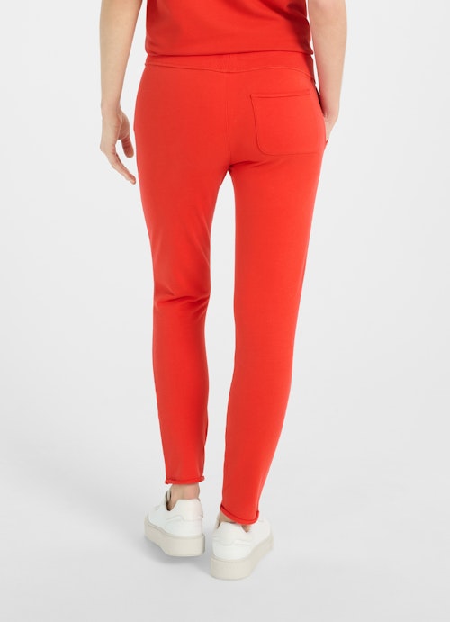 High Waist Pants Slim Fit - Sweatpants signal red