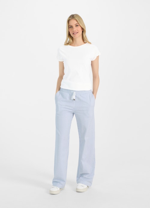 Casual Fit Pants Wide Leg Fit - Sweatpants victoria blue