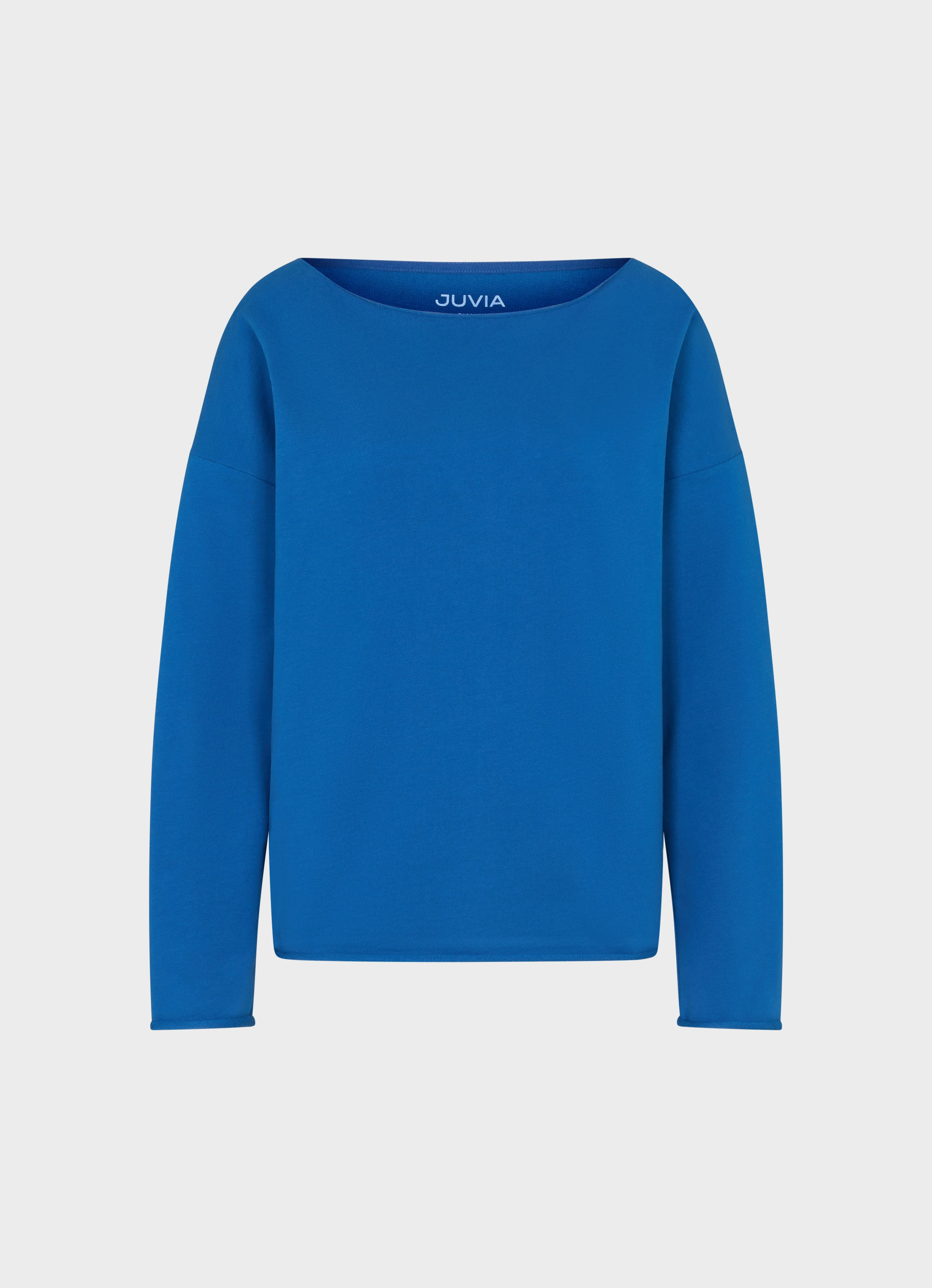 JUVIA 売れ筋商品|||ジュヴィア パーカー・スウェットシャツ アウター レディース Sweatshirts Blue Blue Hoodie | Buy Hoodies online at JUVIA