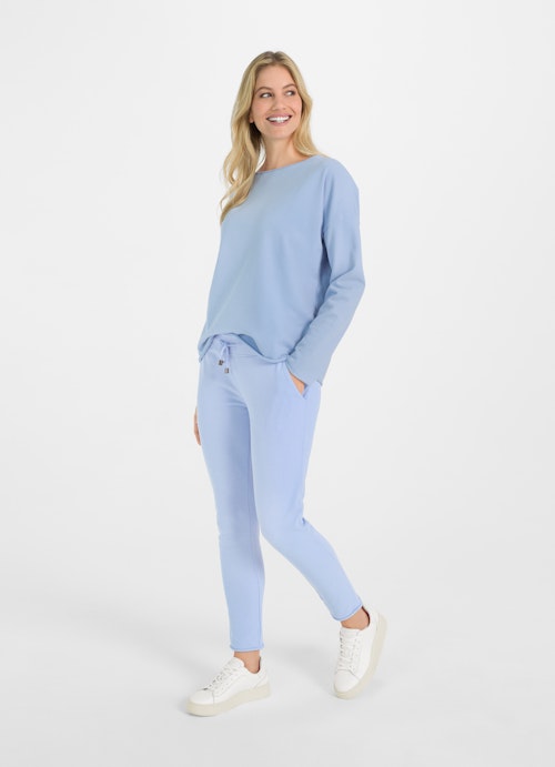 High Waist Hosen Slim Fit - Sweatpants marina blue