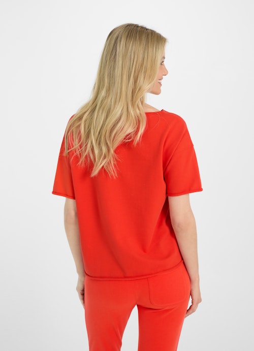 Oversized Fit Sweatshirts Oversized - Shirt signal red