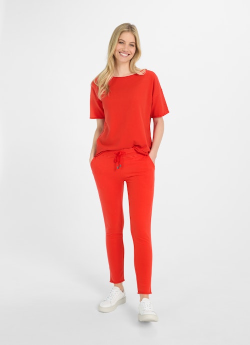 Oversized Fit Sweatshirts Oversized - Shirt signal red