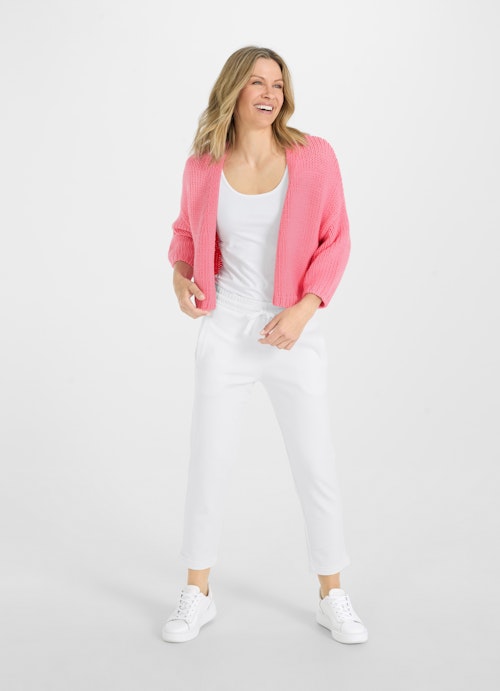 Coupe Casual Fit Maille Cardigan tricoté bubblegum