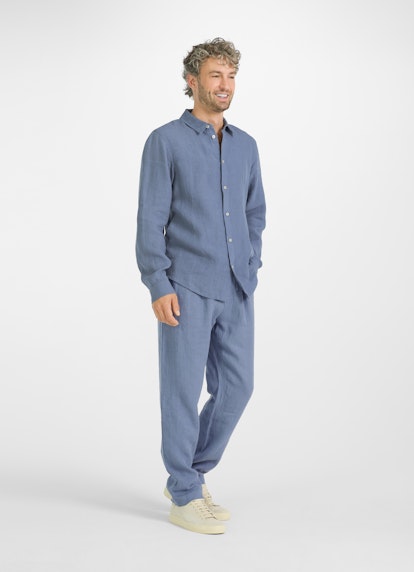 Regular Fit Hosen Leinen - Hose denim