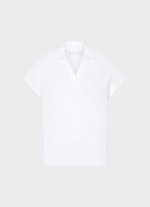 Regular Fit Sweatshirts Frottee - Poloshirt white