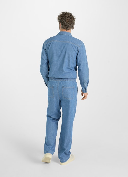 Regular Fit Pants Denim - Trousers denim