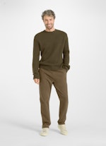 Regular Fit Strick Strick Pullover khaki