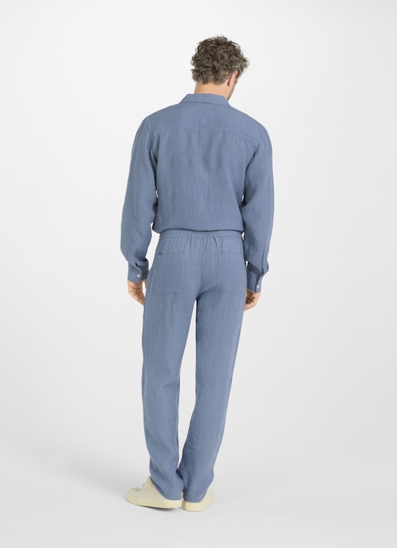 Regular Fit Hosen Leinen - Hose denim