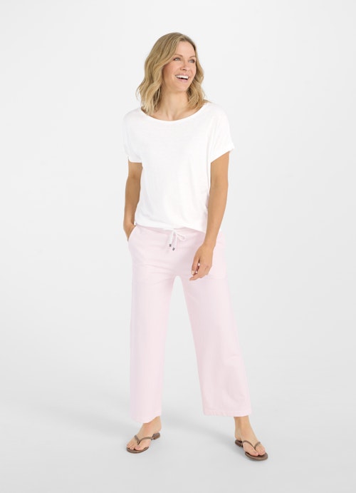 Wide Leg Hosen Culotte - Sweatpants almond blossom