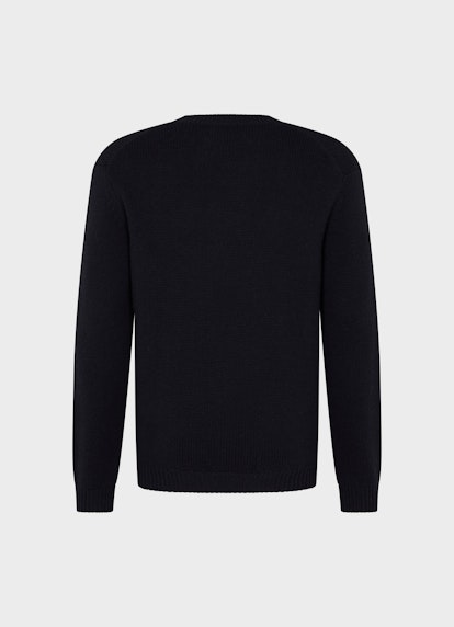 Regular Fit Strick Strick Pullover navy