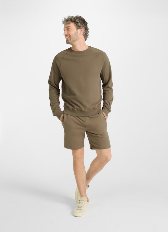 Coupe Regular Fit Pulls Sweatshirt khaki
