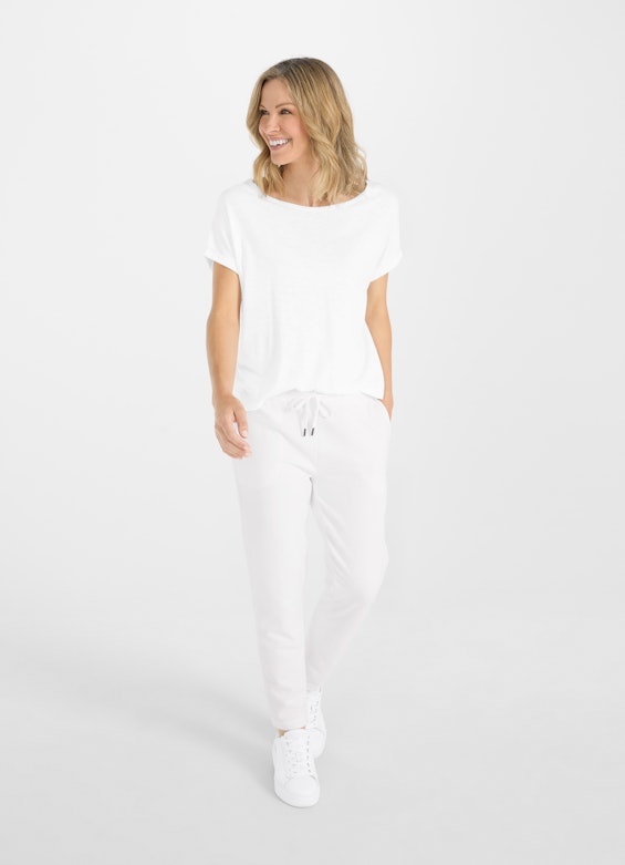 Casual Fit Hosen Casual Fit - Sweatpants white