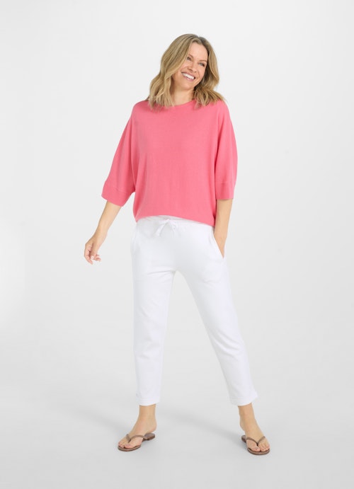 Coupe Casual Fit Maille Pull en cachemire mélangé bubblegum