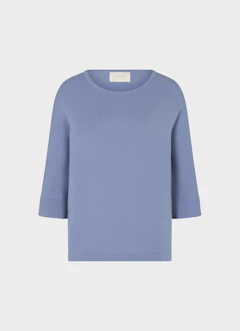 Casual Fit Knitwear Cashmere Blend - Sweater denim