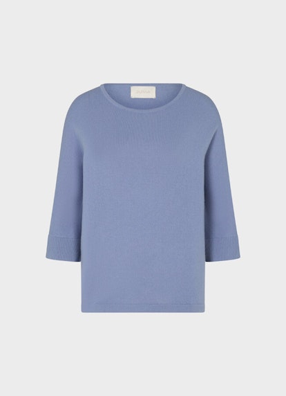 Casual Fit Strick Cashmere Blend - Pullover denim