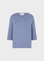 Casual Fit Strick Cashmere Blend - Pullover denim