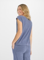 Regular Fit T-Shirts Frottee Boxy - T-Shirt denim
