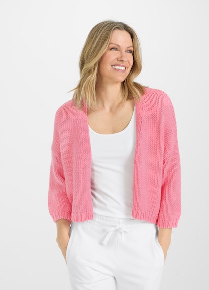 Casual Fit Strick Strick - Cardigan bubblegum