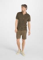 Slim Fit Shorts Frottee - Shorts khaki