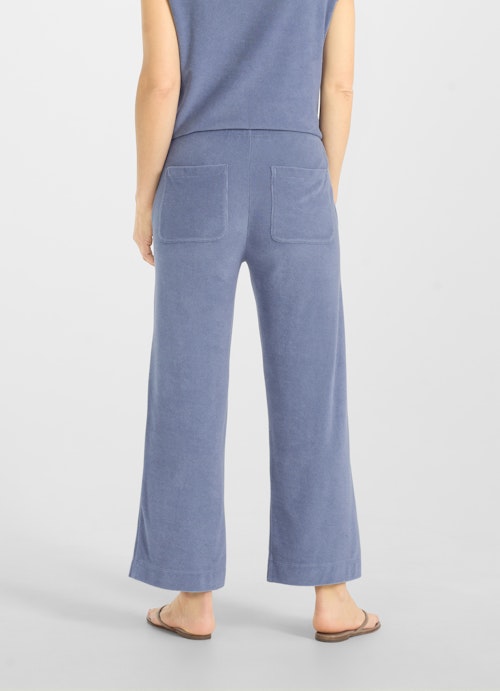 Wide Leg Hosen Culottee Frottee - Hose denim