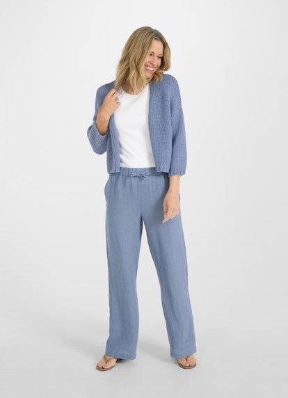 Wide Leg Hosen Leinen - Hose denim