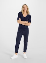 Slim Fit T-Shirts Jersey Modal - T-shirt navy