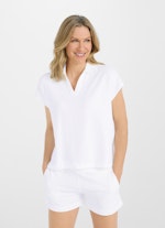Regular Fit Sweatshirts Frottee - Poloshirt white