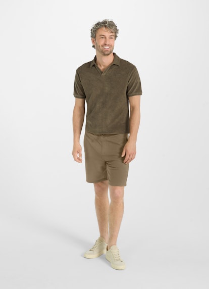 Slim Fit Shorts Frottee - Shorts khaki
