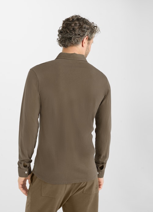 Regular Fit Hemden Jersey - Hemd khaki
