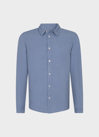 Regular Fit Hemden Leinen - Hemd denim