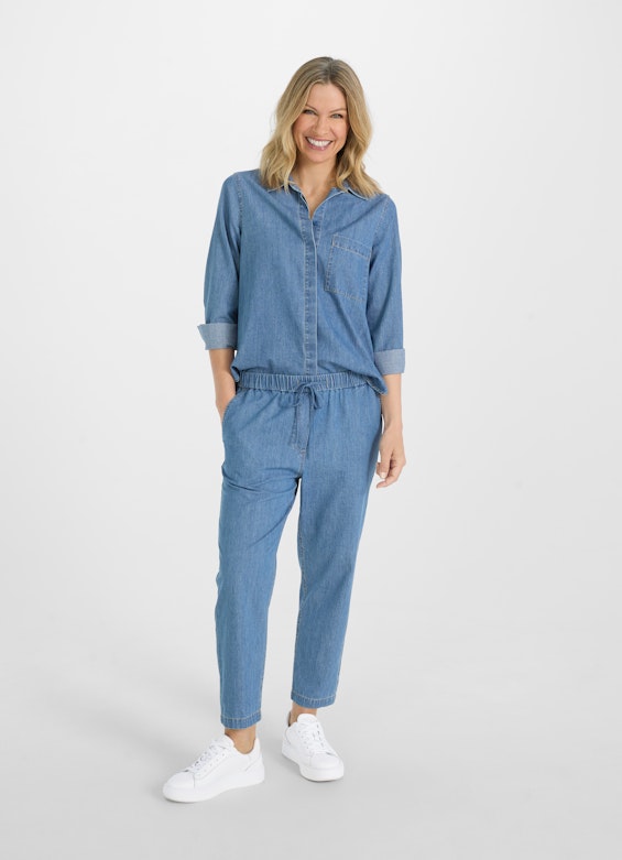 Casual Fit Blusen Denim - Hemd denim