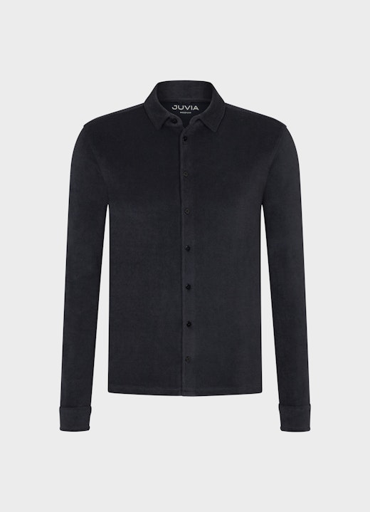 Regular Fit Hemden Frottee - Hemd navy